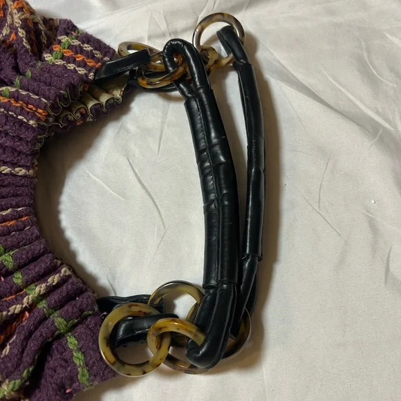 Women’s Oversized Bohemian Handbag Purse Cloth Plaid Unique Hippie - Picture 12 of 15